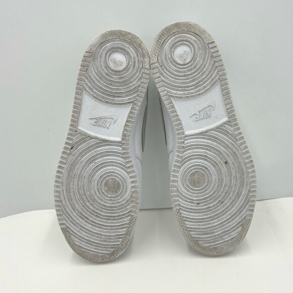 Nike Womens Court Vision Low White Iridescent Shiny Swoosh Sneakers Size 9.5 - Picture 7 of 9